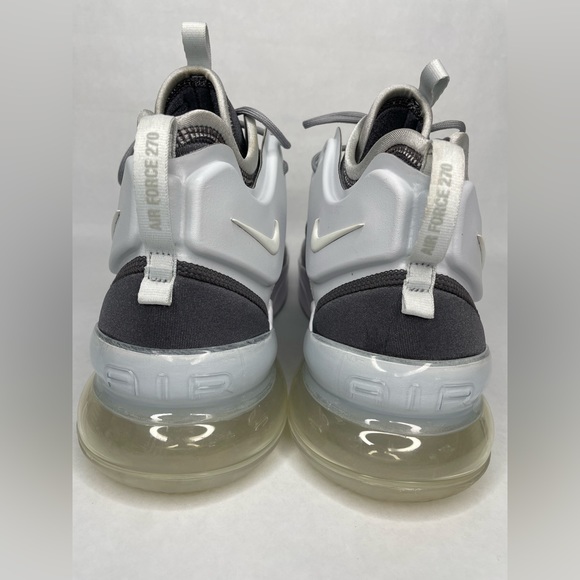 EUC Nike Air Force 270 Wolf Grey Sail White Sneaker Shoes AH6772 002 Size 13 Men - Picture 9 of 11